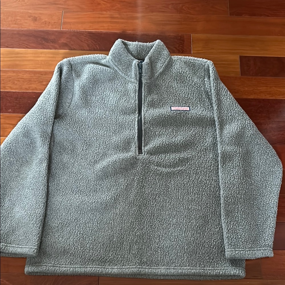 Vineyard Vines Gray Fleece Pullover